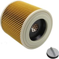 Filtre à cartouche WD3 avec support en acier compatible avec Karcher wd Series WD2 WD3 WD3P A2004 MV2 MV3 Filtres à cartouche pour von ALOVEZ