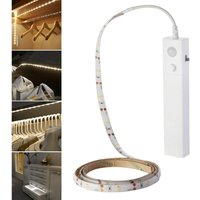 Flexibler LED-Lichtstreifen mit Bewegungssensor, selbstklebendes Nachtlicht fürs Schlafzimmer von ALOVEZ