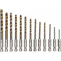 Alovez - Forets hélicoïdaux à queue hexagonale 13 pièces Ensemble de forets hélicoïdaux 1.5-6.5 Alovez - Forets hélicoïdaux à queue hexagonale 13 pièces Ensemble de forets hélicoïdaux 1.5-6.5 von ALOVEZ