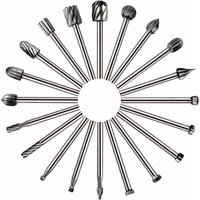 Fraises Rotatives - 20Pcs Embouts de Fraisage HSS Fraise Bois Outil de Routage du Bois avec 3mm Tige pour Dremel/Accessoires Outil Rotatif pour Fraises Rotatives - 20Pcs Embouts de Fraisage HSS Fraise Bois Outil de Routage du Bois avec 3mm Tige pour Dremel/Accessoires Outil Rotatif pour von ALOVEZ