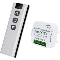 Funk-Rollladenmodul, Funkschalter für Rollläden, Jalousien, bestehend aus RF-Fernbedienung + Empfängermodul, max. 100 m Reichweite von ALOVEZ