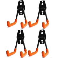 Garagenhaken, Garagen-Aufbewahrungshaken, Stahl-Wandhaken mit Anti-Rutsch-Beschichtung, Hochleistungsgestell, zum Aufhängen von Leitern, Fahrrädern, Garagenhaken, Garagen-Aufbewahrungshaken, Stahl-Wandhaken mit Anti-Rutsch-Beschichtung, Hochleistungsgestell, zum Aufhängen von Leitern, Fahrrädern, von ALOVEZ