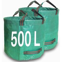 Gartenabfallsäcke, 500 l, 2 Stück, robuste Gartensäcke, wiederverwendbare Gartensäcke mit Griffen, ideal zum Sammeln von Gartenabfällen, Pflanzen von Gartenabfallsäcke, 500 l, 2 Stück, robuste Gartensäcke, wiederverwendbare Gartensäcke mit Griffen, ideal zum Sammeln von Gartenabfällen, Pflanzen von von ALOVEZ