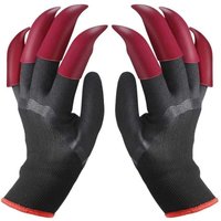 Gartenhandschuhe mit wasserdichten Krallen, Gartenhandschuhe zum Graben, Pflanzen, Farmarbeitshandschuhe mit 8 Krallen für den Garten von ALOVEZ