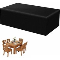 Gartenmöbel-Abdeckung, wasserdicht, winddicht, UV-beständig, robustes 420D Oxford-Gewebe, Schutzhülle für Tisch, Gartentisch-Abdeckung, rechteckig – von ALOVEZ