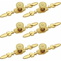 Alovez - Gold Möbelgriff 6 Stück Möbelknopf Türknopf Möbelgriff Küchentürknopf Vintage Möbelgriff Schrank Schubladengriff Schranktürknöpfe von ALOVEZ