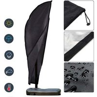 Große wasserdichte Hülle für Ampelschirm mit Reißverschluss und Kordelzug, 265 cm, schwarz Große wasserdichte Hülle für Ampelschirm mit Reißverschluss und Kordelzug, 265 cm, schwarz von ALOVEZ