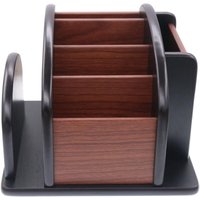 Großer drehbarer Fernbedienungshalter aus Holz für den Tisch, drehbare Aufbewahrung für Bürobedarf Großer drehbarer Fernbedienungshalter aus Holz für den Tisch, drehbare Aufbewahrung für Bürobedarf von ALOVEZ