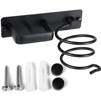 Haartrocknerhalter, Aluminium-Glätteisenständer mit wandmontiertem Kabel, ordentlicher Haarglätter, Haarbürsten-Organizer für Badezimmer, Haartrocknerhalter, Aluminium-Glätteisenständer mit wandmontiertem Kabel, ordentlicher Haarglätter, Haarbürsten-Organizer für Badezimmer, von ALOVEZ