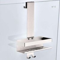 Hängendes Duschregal, Duschablage aus Edelstahl SUS304 mit Haken, gebürstetes Nickel Hängendes Duschregal, Duschablage aus Edelstahl SUS304 mit Haken, gebürstetes Nickel von ALOVEZ