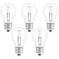 Halogenlampe E27 A55 42W dimmbar, AC220-240V, 650LM Warmweiß 2700K, klare Globe-Glühbirne E27 Halogen für Deckenleuchte, Schreibtischlampe, von ALOVEZ