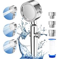 Alovez - Handbrause mit Hochdruck, Duschkopf mit Filter und 4 PP-Filtern, 3 Sprüheinstellungen, Einhandschalter, abnehmbarer Duschkopf Alovez - Handbrause mit Hochdruck, Duschkopf mit Filter und 4 PP-Filtern, 3 Sprüheinstellungen, Einhandschalter, abnehmbarer Duschkopf von ALOVEZ