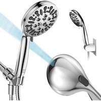 Alovez - Hochdruck-Duschkopf, Handbrause mit 8 Modi, kraftvolle Dusche für die Badezimmerreinigung, 119 cm langer Regenduschkopf mit extra langem 152 von ALOVEZ