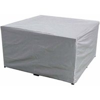 Gartenmöbel-Abdeckung, wasserdichtes Polyestergewebe, für Gartentisch und Stühle, UV-Schutz, für rechteckigen Gartentisch und Stühle - 150 x 150 x 75 von ALOVEZ