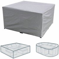 Rechteckige Schutzhülle für Gartenmöbel, Polyester, wasserdicht, staubdicht, UV-beständig, für Gartenstuhl oder Gartentisch (Maße: 245 x 165 x 55 cm) Rechteckige Schutzhülle für Gartenmöbel, Polyester, wasserdicht, staubdicht, UV-beständig, für Gartenstuhl oder Gartentisch (Maße: 245 x 165 x 55 cm) von ALOVEZ
