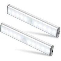 Kabellose LED-Lampe, per usb wiederaufladbar – 2er-Pack, Bewegungsmelder, 2 Leuchtmodi – Kinder-Nachtlicht, Notfall-Arbeitslicht von ALOVEZ
