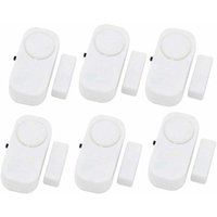 Kabelloser Einbruchalarm für Türen und Fenster mit 90 dB lauter Sirene, 6er-Pack für Häuser, Autos, Schuppen, Wohnwagen, Wohnmobile von ALOVEZ