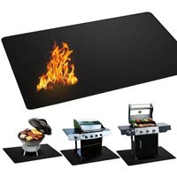 Kamin Matte Feuerfeste Unterlage 122 x 76 cm Halbrund Funkenschutzplatte Herdbereich Feuerstelle Matte für Holzofen Feuerhemmende Teppiche Kamin Matte Feuerfeste Unterlage 122 x 76 cm Halbrund Funkenschutzplatte Herdbereich Feuerstelle Matte für Holzofen Feuerhemmende Teppiche von ALOVEZ