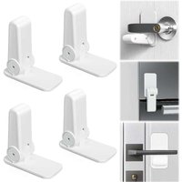 Kindersicheres Türhebelschloss, 2er-Pack Türgriffschloss, Baby-Sicherheitstürschloss, Verhindert, dass Babys oder Haustiere versehentlich Fenster Kindersicheres Türhebelschloss, 2er-Pack Türgriffschloss, Baby-Sicherheitstürschloss, Verhindert, dass Babys oder Haustiere versehentlich Fenster von ALOVEZ