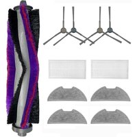 Kit accessoires de rechange pour aspirateur robot Eureka E10S, 1 brosse principale, 2 paires de brosses latérales, 2 filtres hepa Kit accessoires de rechange pour aspirateur robot Eureka E10S, 1 brosse principale, 2 paires de brosses latérales, 2 filtres hepa von ALOVEZ