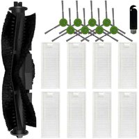 Kit de 18 brosses latérales principales pour aspirateur robot Aonus S8, 1 brosse à rouleau principale, 8 filtres hepa, 8 brosses l Kit de 18 brosses latérales principales pour aspirateur robot Aonus S8, 1 brosse à rouleau principale, 8 filtres hepa, 8 brosses l von ALOVEZ