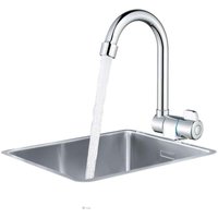 Klappbare Küchenarmatur, Klappbarer Küchenhahn, Küchenarmatur unter Fenster, 360° Drehbare Spültischarmatur (G1/2, Kalt) von ALOVEZ