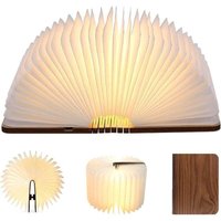 Klappbare LED-Buchlampe aus Holz, LED-Schreibtischlampe aus schwarzem Walnussholz, Nachtlicht, wiederaufladbare USB-Buchlampe, Umgebungslicht (9122,5 Klappbare LED-Buchlampe aus Holz, LED-Schreibtischlampe aus schwarzem Walnussholz, Nachtlicht, wiederaufladbare USB-Buchlampe, Umgebungslicht (9122,5 von ALOVEZ