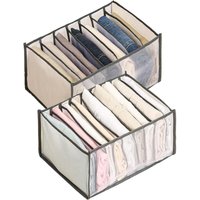 Alovez - Kleiderschubladen-Organizer, faltbare Aufbewahrungsbox aus Netzgewebe, Schrank-Organizer mit Fächern, Schrankaufbewahrung von ALOVEZ