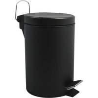 Kosmetikeimer fürs Badezimmer – Edelstahl mit herausnehmbarem Inneneimer – stylischer Treteimer – kompakt und praktisch – Schwarz – 5 l Kosmetikeimer fürs Badezimmer – Edelstahl mit herausnehmbarem Inneneimer – stylischer Treteimer – kompakt und praktisch – Schwarz – 5 l von ALOVEZ