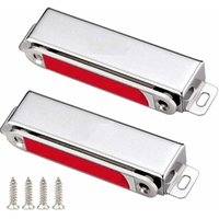 Kraftvoller Schranktürmagnet 28kg Magnetschnäpper 2 Stück Edelstahl Türschnäpper Verschluss für Schubladen, Duschtür, Kleiderschrank von ALOVEZ