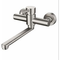 Küchenspüle Wasserhahn 360° Schwenkbar Edelstahl Wandmontage Kalt- und Warmmischbatterie Küchenspüle Wasserhahn 360° Schwenkbar Edelstahl Wandmontage Kalt- und Warmmischbatterie von ALOVEZ