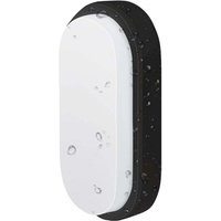 LED Außenwandleuchte, 15W Oval Schwarz Außenbeleuchtung 4000K 980Lm, Außenbeleuchtung Geschützt IP54 Wasserdicht, 1 Stück [Energieklasse F] von ALOVEZ