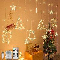 LED-Weihnachtsvorhang-Lichterkette, 3,5 m, wasserdicht, Lichterkette für Weihnachten, Fenster, 8 Modi, Hochzeit, Party, Garten, Schlafzimmer, von ALOVEZ
