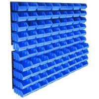 Lagerbehälter-Set mit Wandpaneelen 96-teilig Blau Lagerbehälter-Set mit Wandpaneelen 96-teilig Blau von ALOVEZ
