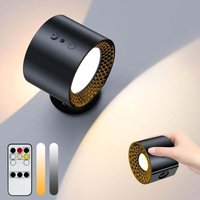 Doppelseitige LED Wandlampe mit Fernbedienung, Akku Wandleuchten, Touch-Steuerung, 3 Temperaturen, USB, Wiederaufladbar, Wandstrahler, 360° Drehung, Doppelseitige LED Wandlampe mit Fernbedienung, Akku Wandleuchten, Touch-Steuerung, 3 Temperaturen, USB, Wiederaufladbar, Wandstrahler, 360° Drehung, von ALOVEZ