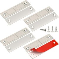 Leistungsstarke Schranktürmagnete 4er Set Ultradünne Türmagnete für Küchenschrank Magnetischer Türschnäpper Möbelmagnetverschluss für Schublade, von ALOVEZ