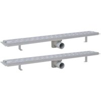 Lineare Duschrinne 2-teilig Line 830x140 mm Edelstahl Lineare Duschrinne 2-teilig Line 830x140 mm Edelstahl von ALOVEZ