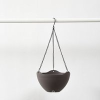 2er-Pack hängender Blumentopf für den Balkon, Hängekorb aus Kunststoff mit Kettenhaken – für Wanddekoration, drinnen, draußen, Balkon, Garten für von ALOVEZ