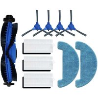 Lot de 10 brosses latérales principales pour aspirateur robot Venga vg Rvc 3000 3001, 1 brosse rouleau, 4 brosses latérales, 3 fi Lot de 10 brosses latérales principales pour aspirateur robot Venga vg Rvc 3000 3001, 1 brosse rouleau, 4 brosses latérales, 3 fi von ALOVEZ