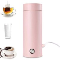 Mini-Reisewasserkocher, 400 ml kleiner elektrischer Wasserkocher aus Edelstahl, 3-in-1-Elektro-Heizbecher, schnelles Kochen und automatische Mini-Reisewasserkocher, 400 ml kleiner elektrischer Wasserkocher aus Edelstahl, 3-in-1-Elektro-Heizbecher, schnelles Kochen und automatische von ALOVEZ