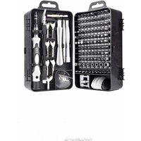 135-in-1 Mini-Präzisions-Magnetschraubendreher – Reparatur-Werkzeugset für iPhone, Laptop, Uhr mit Aufbewahrungs-Organizer, Schwarz von ALOVEZ