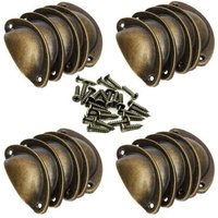 Möbelgriffe – 20 Vintage-Muschelgriffe für Schubladen, Schränke, Möbel, Küche, gebogener Retro-Schranktürknauf aus Eisen, 8,2 cm x 3,5 cm, Möbelgriffe – 20 Vintage-Muschelgriffe für Schubladen, Schränke, Möbel, Küche, gebogener Retro-Schranktürknauf aus Eisen, 8,2 cm x 3,5 cm, von ALOVEZ