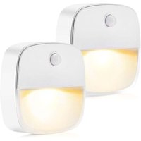 Nachtlicht für Kinder [2er-Pack] Plug-in-Nachtlicht mit Dämmerungssensor, Dauer- und Auto-Beleuchtungsmodus für Babyzimmer, Treppenhaus, von ALOVEZ