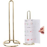 Alovez - Papierhandtuchrollenhalter, goldener Papierhandtuchrollenhalter, freistehender Toilettenpapierhalter aus Edelstahl, vertikaler Alovez - Papierhandtuchrollenhalter, goldener Papierhandtuchrollenhalter, freistehender Toilettenpapierhalter aus Edelstahl, vertikaler von ALOVEZ