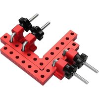 90-Grad-Positionierungs-Eckklemme, Positionierungsquadrate, 140 x 140 mm, Positionierungslineal aus Aluminiumlegierung, rechtwinklige Klemme, von ALOVEZ