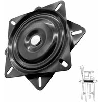 Quadratischer Drehteller, Kugellager-Drehteller, Metall-Möbel-Drehteller, 360°-Universal-Drehteller, für Hocker, Tische, Regale (Schwarz) Quadratischer Drehteller, Kugellager-Drehteller, Metall-Möbel-Drehteller, 360°-Universal-Drehteller, für Hocker, Tische, Regale (Schwarz) von ALOVEZ