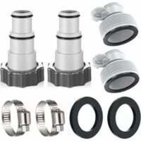 Poolbodenreiniger, Poolsauger, Schwimmbecken, Poolsauger, 32 bis 38, Intex Pooladapter, Poolschlauchadapter-Set, Poolzubehör, Schlauchdüse, Poolbodenreiniger, Poolsauger, Schwimmbecken, Poolsauger, 32 bis 38, Intex Pooladapter, Poolschlauchadapter-Set, Poolzubehör, Schlauchdüse, von ALOVEZ