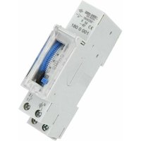 Programmierbare Zeitschaltuhr, mechanischer Timer, 15 Minuten bis 24 Stunden, programmierbares Standard-Zeitschaltrelais für DIN-Schienenmontage, Programmierbare Zeitschaltuhr, mechanischer Timer, 15 Minuten bis 24 Stunden, programmierbares Standard-Zeitschaltrelais für DIN-Schienenmontage, von ALOVEZ