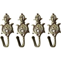 Raffhalter für Vorhänge im Vintage-Stil, Zinklegierung, zum Aufhängen von Fenstern, Haken, Bronze, 4 Stück Raffhalter für Vorhänge im Vintage-Stil, Zinklegierung, zum Aufhängen von Fenstern, Haken, Bronze, 4 Stück von ALOVEZ