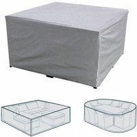 Rechteckige Schutzhülle für Gartenmöbel, Polyester, wasserdicht, staubdicht, UV-beständig, für Gartenstuhl oder Gartentisch (Maße: 245 x 165 x 55 cm) von ALOVEZ